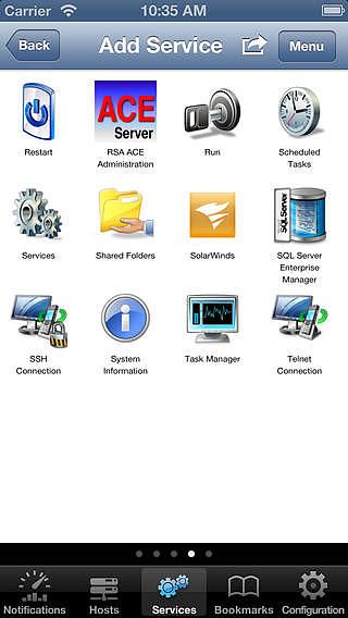 SolarWinds Mobile Admin Client pour mac SolarWinds Mobile Admin Client pour mac