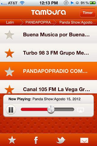 Tambura Latinos Radio : portuguese, spanish and Latin music pour mac