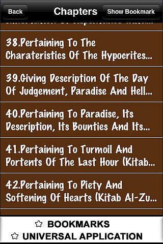 Sahih Muslim ( Sayings of Prophet Mohammed (PBUH)) ( Islam Hadit pour mac