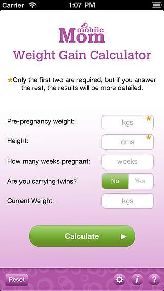 Pregnancy Weight Calculator pour mac Pregnancy Weight Calculator pour mac