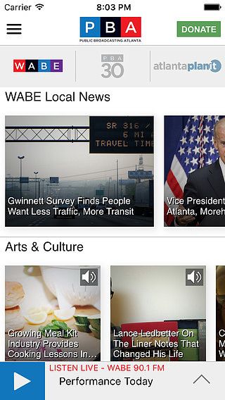 WABE Public Broadcasting App pour mac