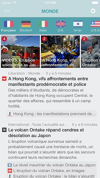 NewsFlash ~  Actualité française en temps réel pour mac