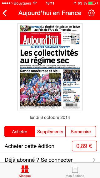 Aujourd'hui en France - Le journal pour mac