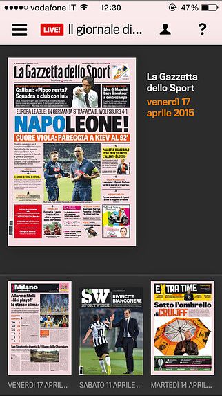 Gazzetta Gold - La Gazzetta dello Sport pour mac