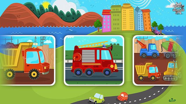 Voitures, camions et véhicules de construction pour enfants - pu pour mac