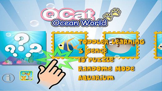 QCat - enfant océan animation interactive du monde jeu de puzzle pour mac